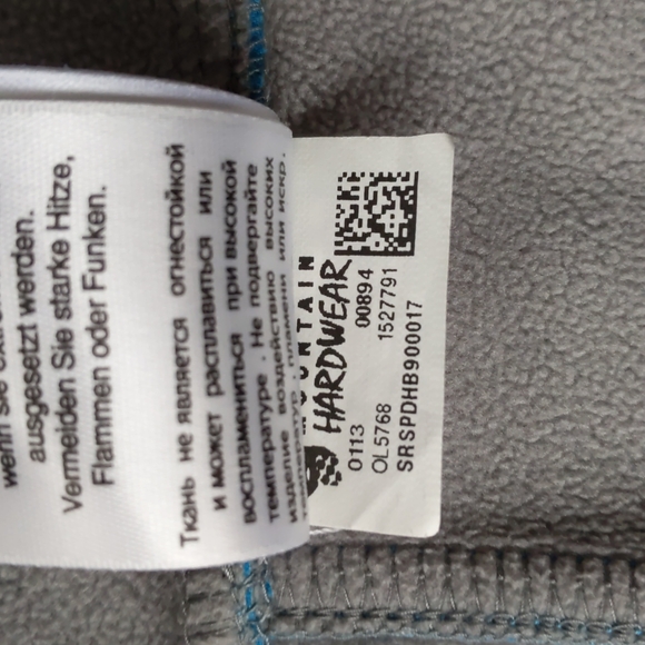 Women's S Mountain Hardwear Full Zip Fleece Jacket - Picture 7 of 7